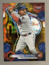 2023 Bowman's Best Jose Ramirez #16 Gold Lava Refractor /75