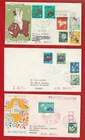 JAPAN - 3   FDCs WITH INSERTS - SEE SCAN