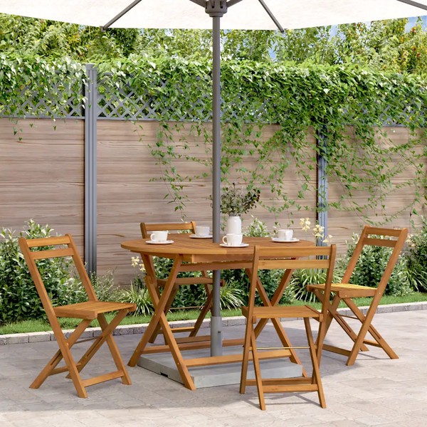 Gartentisch Klappbar 110 Cm Akazie Massivholz TerrassenmöBel-image