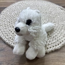 Wild Republic White Arctic Fox Plush 6"  Flopsie Stuffed Animal
