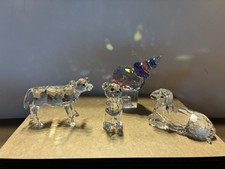swarovski crystal figurines lot of 4