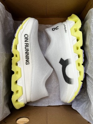 On Cloudmonster 3 Hyper LS LightSpray Running White Limelight Bloom NEW, Men 12