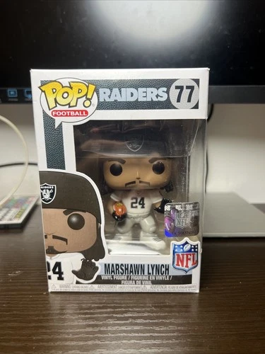 Funko Pop! Vinyl: NFL Raiders Marshawn Lynch #77 w/ Protector✅🔥