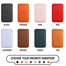 For iPhone 17 16 15 14 13 Original Leather Wallet Card Holder Case With MagSafe