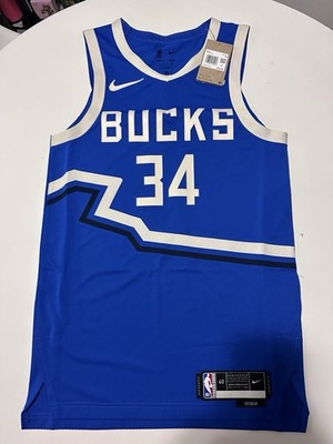 BNWT Giannis Antetokounmpo Milwaukee Bucks Nike Authentic Jersey