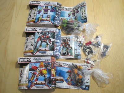 3 x Kre-O Micro Changers Combiners Transformers Devastator, Predaking, Superio