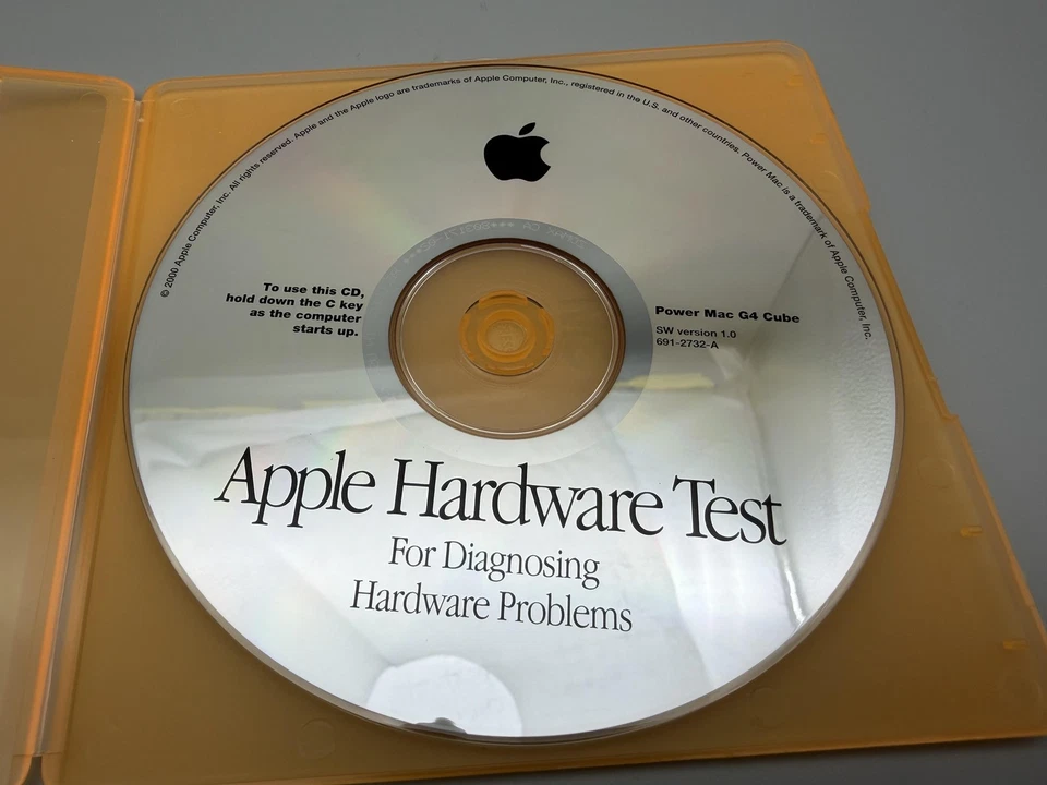 Vintage Apple Power Mac G4 Cube Diagnostic Hardware Test CD 691-2732-A - Image 3 of 4