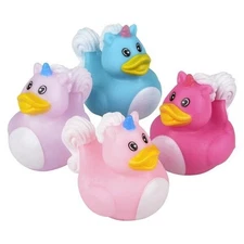 Rhode Island Novelty - Rubber Ducks - UNICORN DUCKIES (Set of 3 Styles) - New