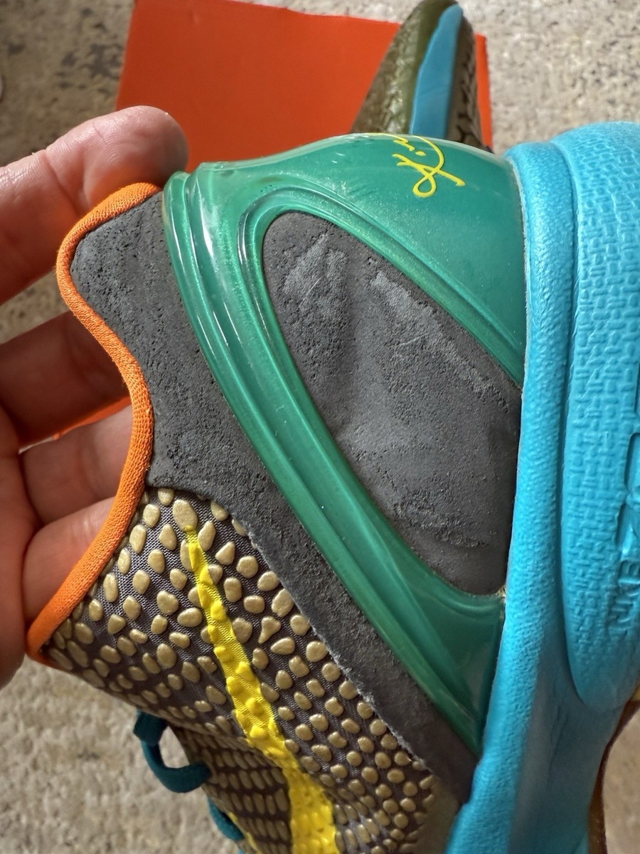 RARE Nike Kobe 6 System VI 'Helicopter' Dark Grey Glass Blue Size