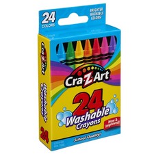 Cra-Z-Art Washable Crayons, 24 Count, for Kids 24 Count Pack of 1 , Multi