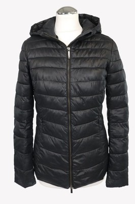 Stefanel Damen Jacke Gr. 34 Schwarz Steppjacke  Jacke