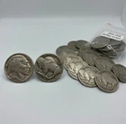 60 Buffalo Nickels Lot - Mixed Dates 1913-1938 w/ 1935 - Circulated US Coins