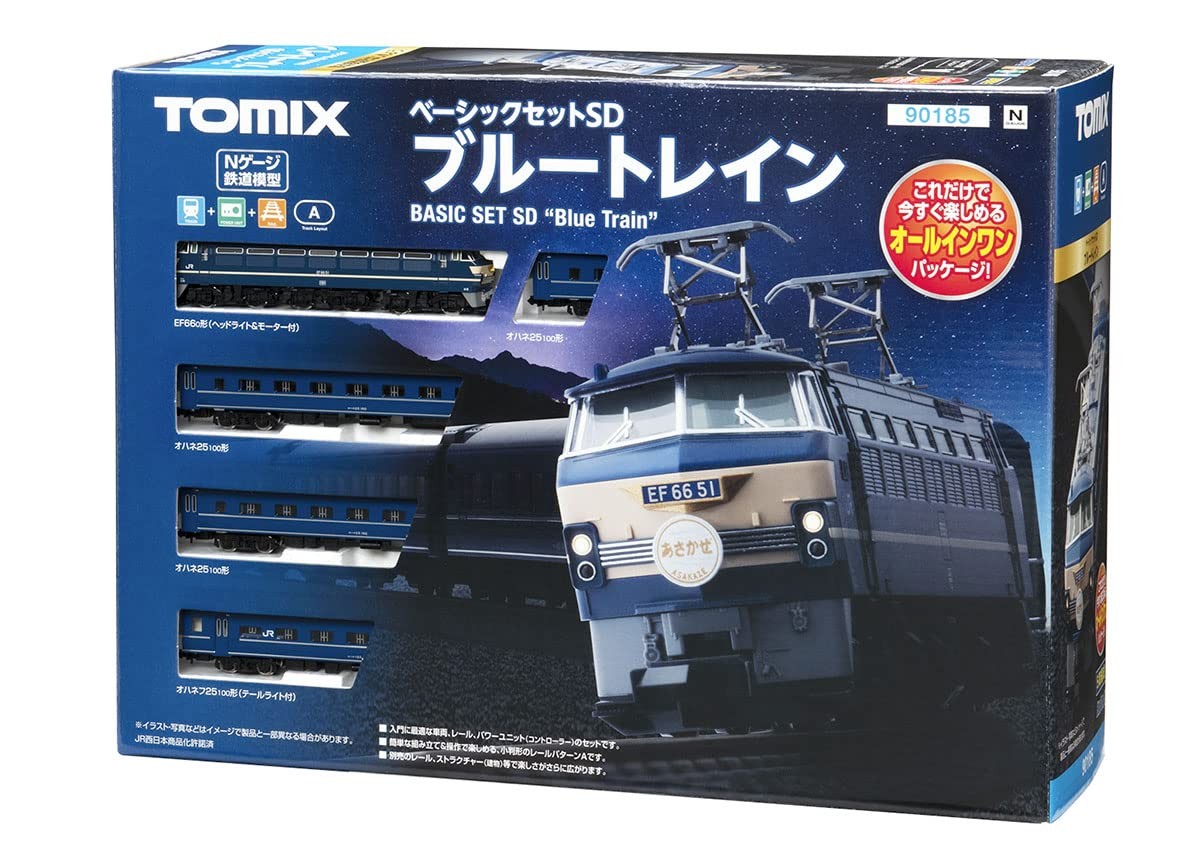 TOMIX N gauge Basic Set SD Blue Train 90185 Model Train Rail+Power Unit Tomytec
