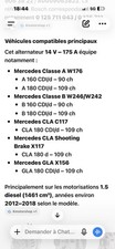 Alternateur Mercedes CLASSE A