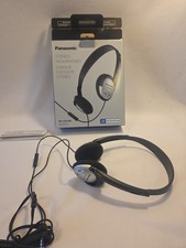 Panasonic Headphones On-Ear Lightweight Earphones with Microphone RP-HT21M