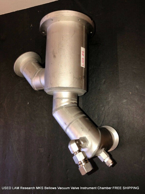 USED LAM Research MKS Bellows Vacuum Valve Instrument Chamber FREE SHIPPING