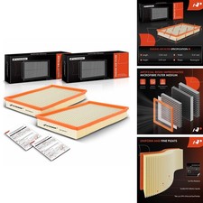 A-Premium 2-PC Engine Air Filter CA9401 for Dodge Ram