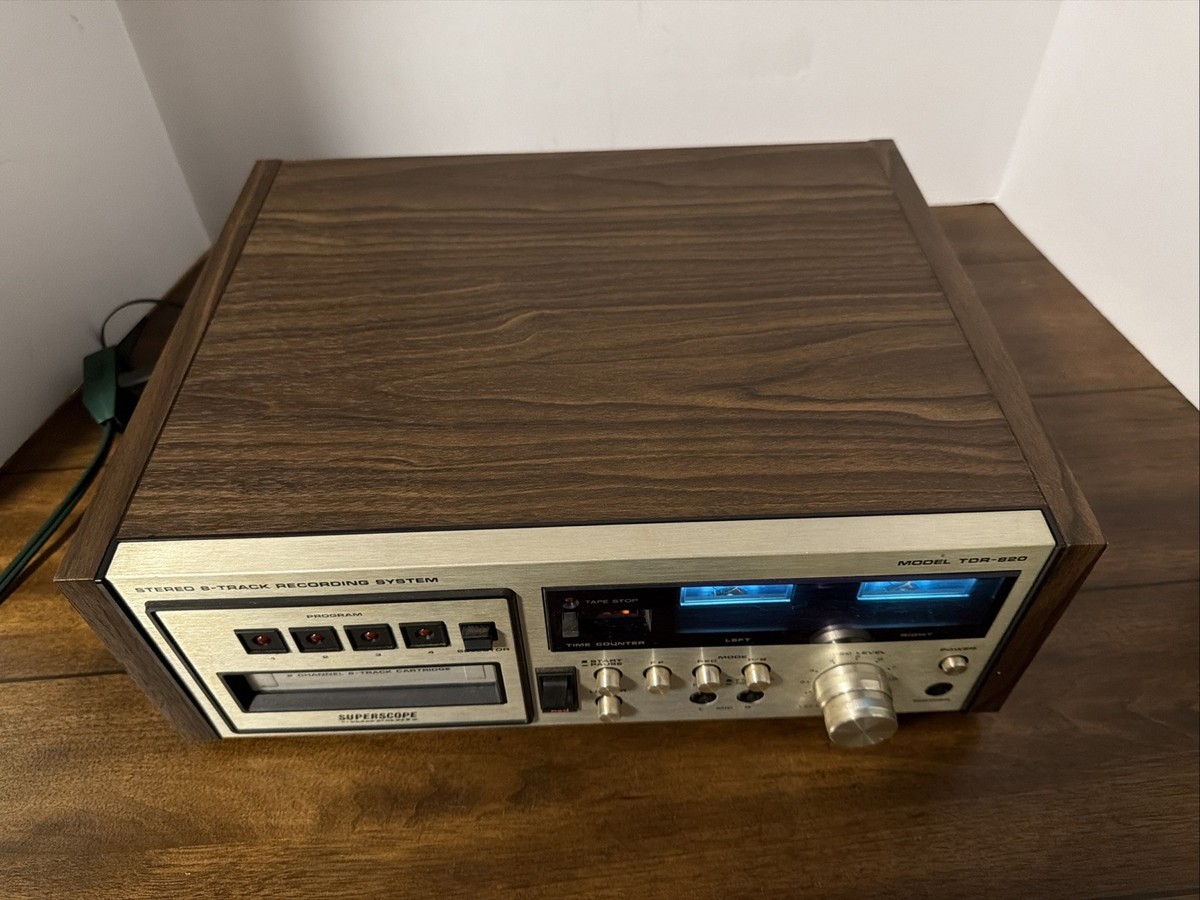 Marantz Superscope TDR-820 Stereo 8-Track Player Recorder Working