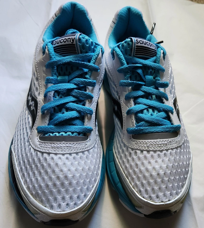 Saucony сетки тени Genesis кроссовки женский размер 9, белый/синий/серый - новый в коробке!!! - Изображение 3 из 4