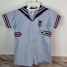 Little Bit Short Jumper One Piece Sailor Outfit Baby 12 mo Boys USA Made Vintage