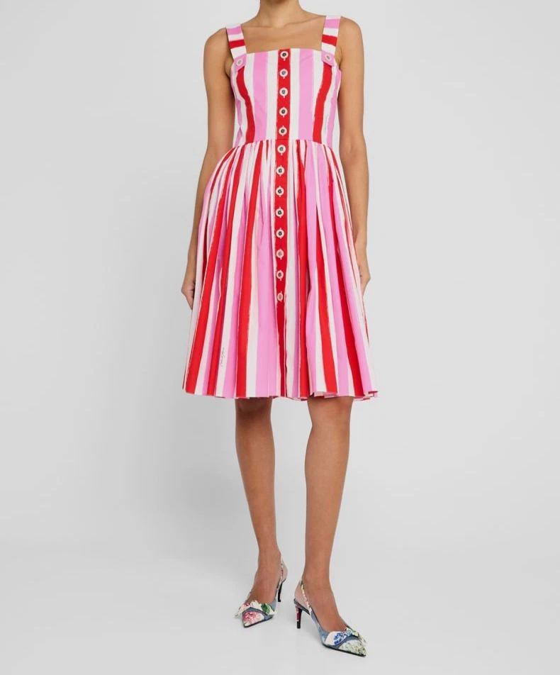 strapless open back dress Pink Pattern | Off The Shoulder Maxi Dress main image 0