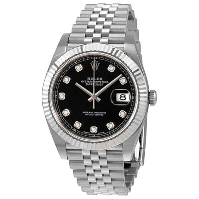 Rolex Datejust Black Diamond Dial Automatic Men's Jubilee Watch 126334BKDJ