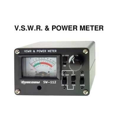 NEW SURECOM SW-112 V.S.W.R. & Power Meter LED Back Light HF 1.5MHz -60MHz
