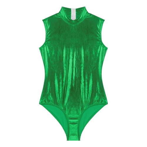 Mujer Cuero Metálico Body de una Pieza Nadar Baile Leotardo Prendas para club nocturno Ropa de baile - Imagen 68 de 100