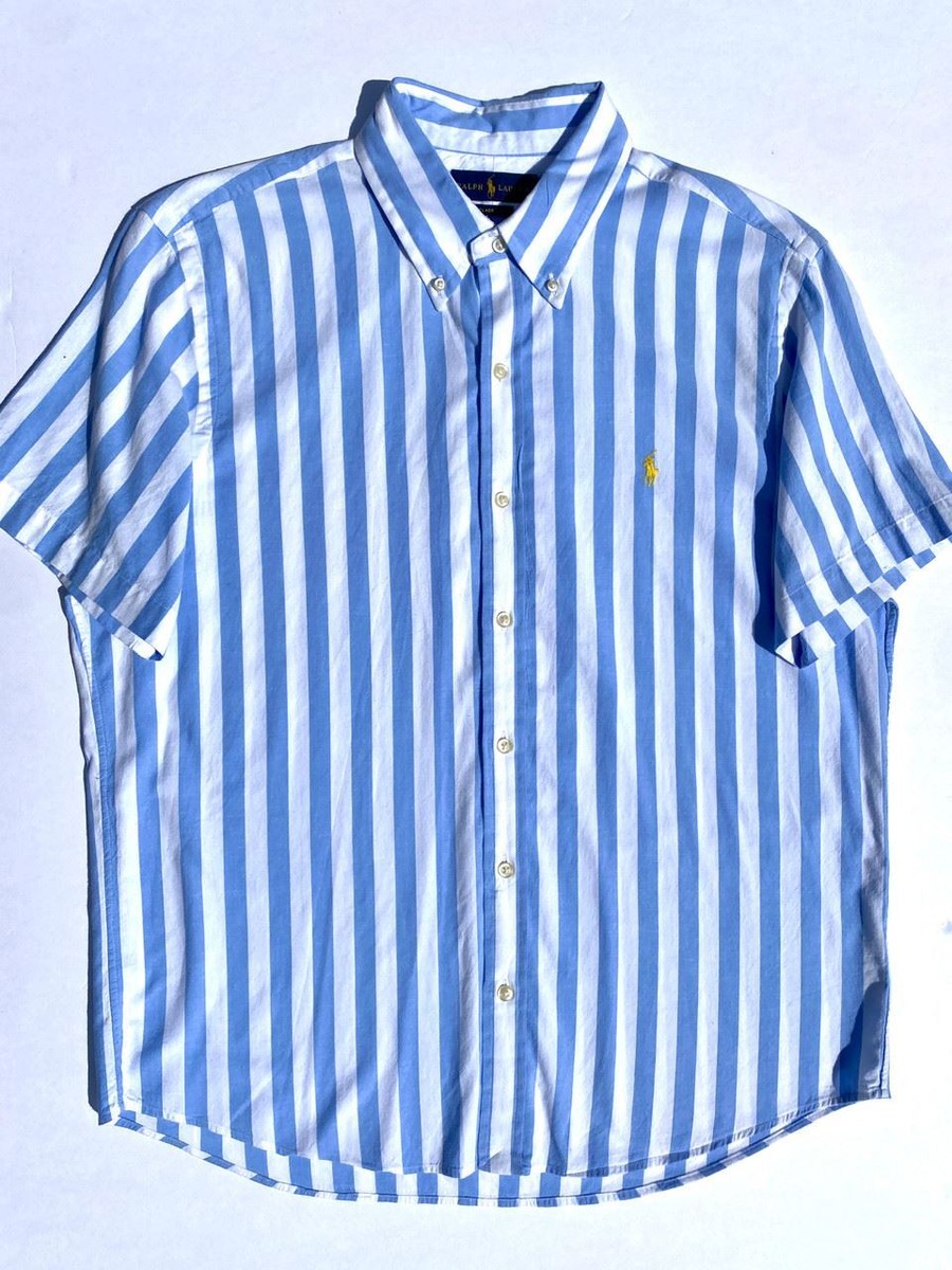 VINTAGE 90'S RALPH LAUREN POLO BUTTON UP (STYLE CLASSIC FIT | BLUE