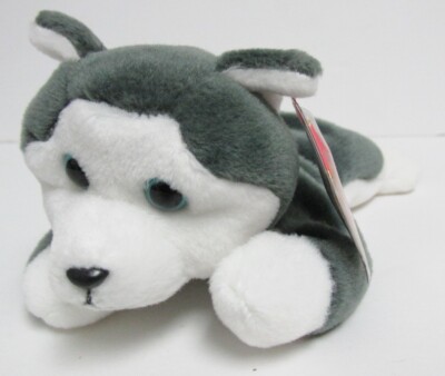 Ty - Beanie Baby Nanook, Husky Dog (4th Gen.) * PRISTINE NEW, MINT w/ MINT TAGS