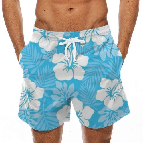 Men's Hawaiian Beach Printed Shorts Sport Casual Pants All Size W(29in to 40in) - Picture 71 of 81