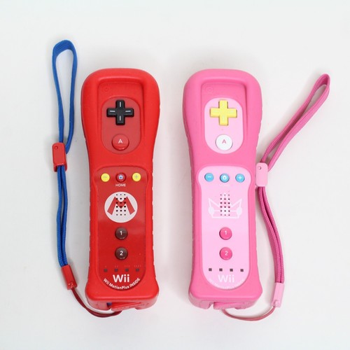 Nintendo Wii Remote Motion Plus Mario & Princess Peach Wireless Controllers