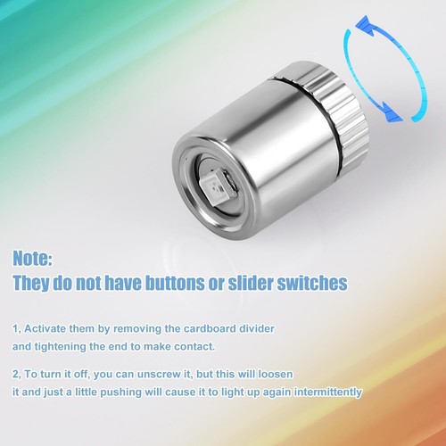 20 Pcs Miniature Led Lights,Tiny Lights for Hand Craft with 7 Color Slow Flash - Picture 5 of 7