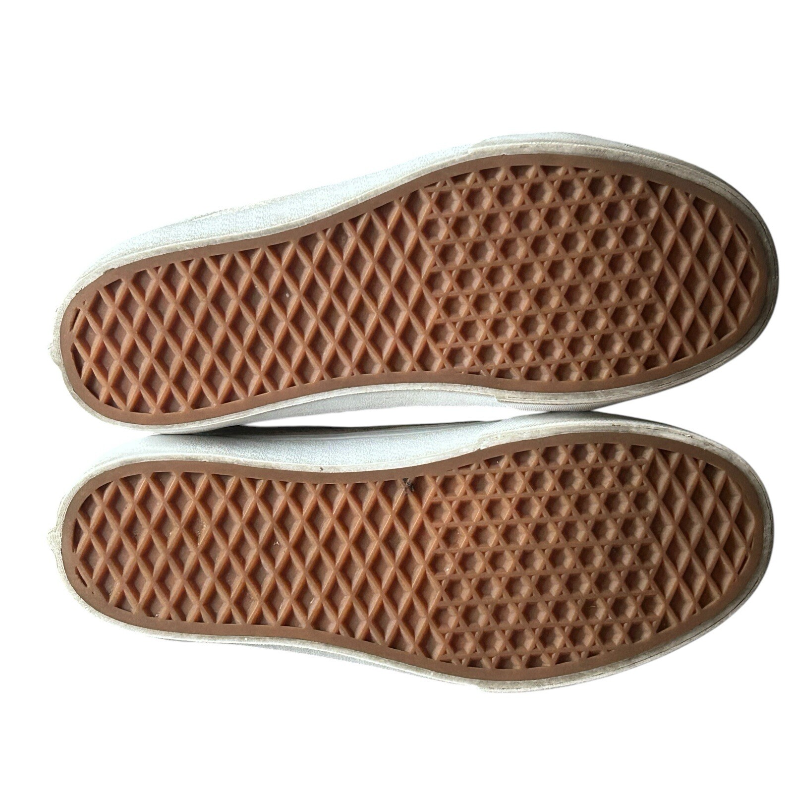 VANS Old Skool Deboss Women’s 8 Men’s 6.5 Platform Trainers Athletic White Cas