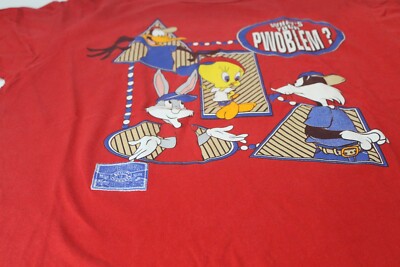 Vintage Looney Tunes Tweety What's Your Problem Bugs Daffy Sylvester Shirt L
