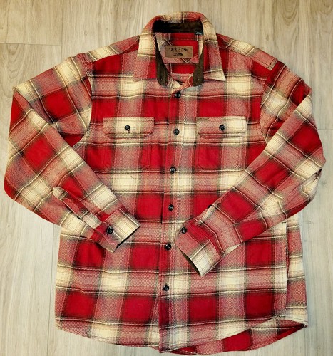 Orvis Big Bear Heavyweight Flannel Shirt Outdoor Fishing Long Sleeve Men's L | eBay