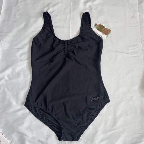 Zoggs Women's Marley Scoopback One Piece Swimsuit Black 14 UK - Picture 2 of 8
