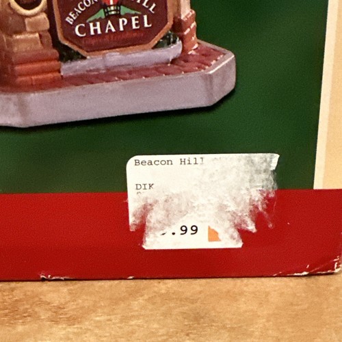 RETIRED Lemax Caddington Beacon Hill Chapel 05672 Boxed Christmas Village Church - Picture 6 of 10