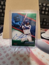 2021 Bowman's Best of 2021 Autographs Green Refractor Maximo Acosta Auto 45/99