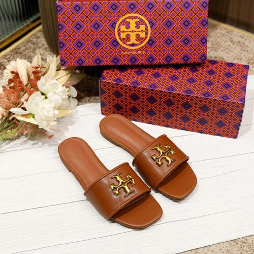 2025 Verano Damas TORY BURCH Sandalia Deslizable Zapatilla Exterior Peep Toe Zapatos Reino Unido - Imagen 20 de 25