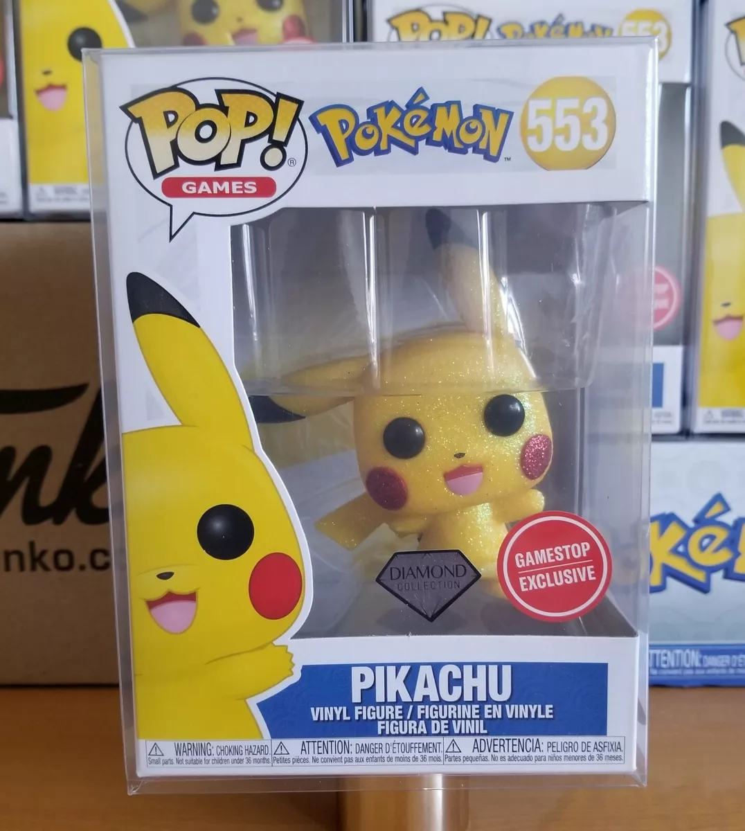 Funko POP! Games: Pokemon Pikachu Waving Diamond 3.75-in Vinyl Figure  GameStop Exclusive