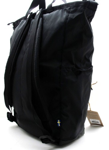 NEW FJALLRAVEN - High Coast Tote Bag Convertible Light Weight BackPack Black - Picture 5 of 12