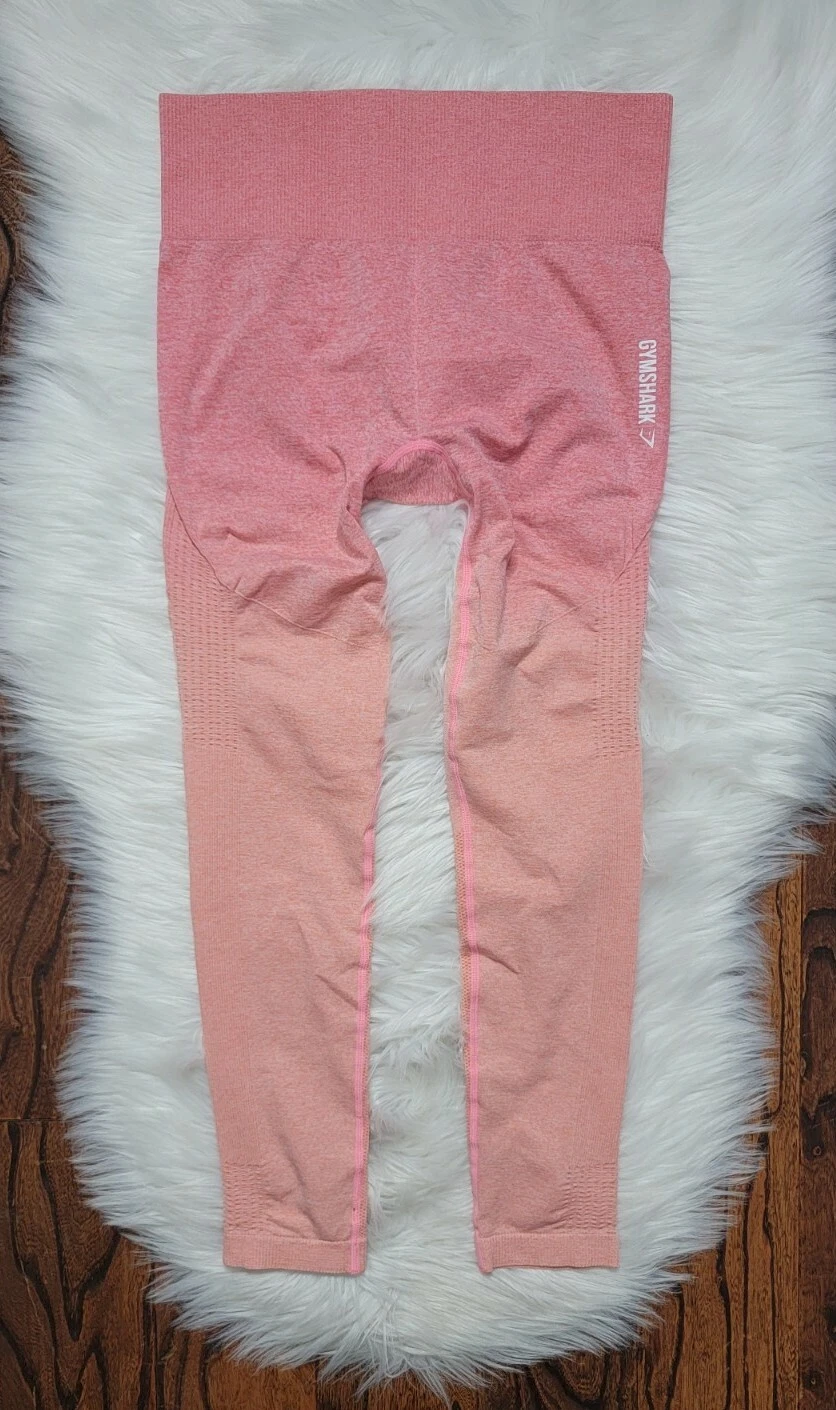 gymshark seamless ombre orange leggings