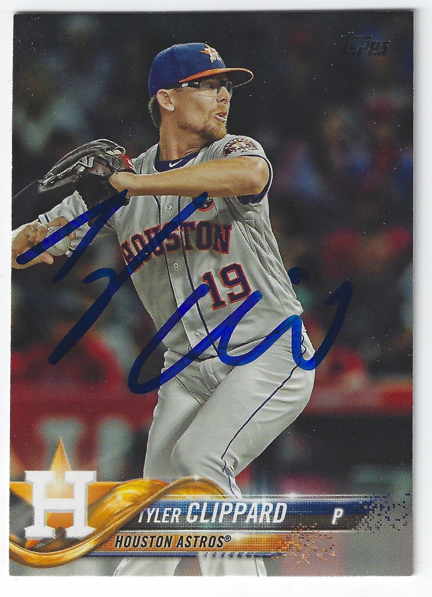 TYLER CLIPPARD HOUSTON ASTROS SIGNED CARD YANKEES TWINS METS