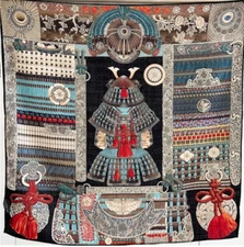 70% cashmere 30% silk knight armor printed large square scarf shawl 65cm