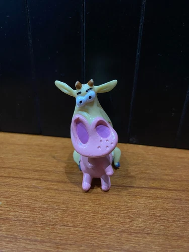 COW AND CHICKEN COW FIGURE CARTOON NETWORK SALTY PRECIOUS 2004