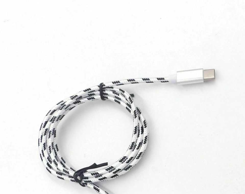 USB 电缆 快速 三星 Galaxy 批量 尼龙编织 Note S9 S8 黑色/银色 — 第 2/2 张图片
