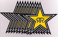 New 10 Rockstar Energy Star Decals Stickers Lot Official Authentic Merchandise New 10 Rockstar Energy Star Decals Stickers Lot Official Authentic Merchandise