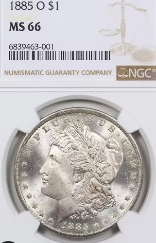 1885-O Morgan Silver Dollar NGC MS 66 ** Premium Quality! CX9