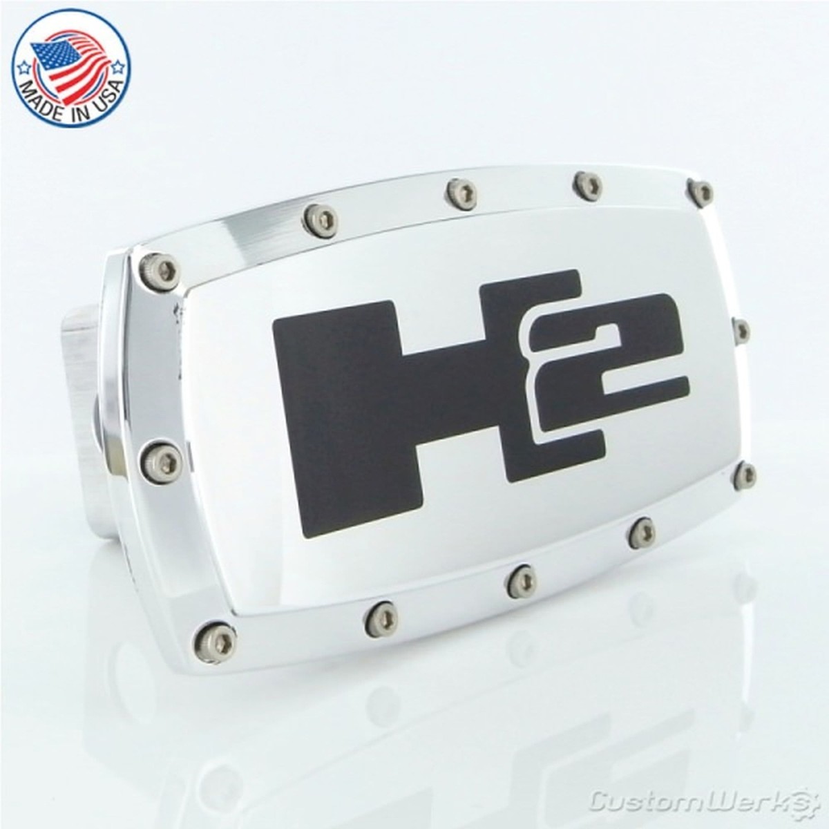Hummer H2 Logo Billet Tow Hitch Cover (Chrome) | eBay Hummer H2 Logo Billet Tow Hitch Cover (Chrome) | eBay